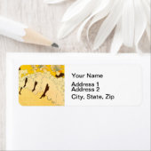 トゥールーズロートレックイエロー踊りガールポスター ラベル (インサイチュ)