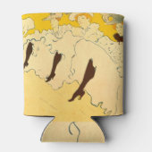 トゥールーズロートレックイエロー踊りガールポスター 缶クーラー (裏面)