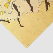 トゥールーズロートレックイエロー踊りガールポスター 薄葉紙 (詳細)