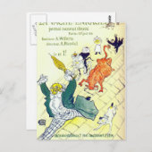 トゥールーズロートレックポスターアート ポストカード (正面/裏面)