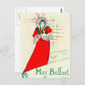 トゥールーズ・ラウトレック1895年5月のポスター ポストカード (正面/裏面)