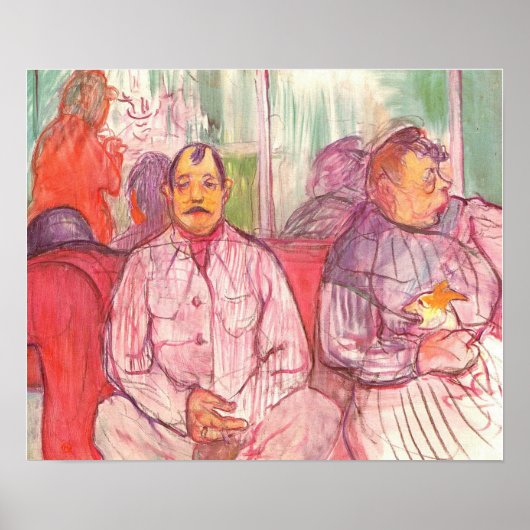 トゥールーズ・ラウトレック – カップリングブロthelキーパー1894 ポスター (正面)