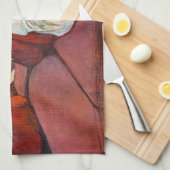 トゥールーズ・ラウトレック – ザサロン，ルーデムーラン キッチンタオル (四つ折り)