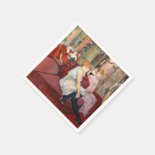 トゥールーズ・ラウトレック – ザサロン,ルーデムーラン スタンダードカクテルナプキン (角)