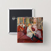 トゥールーズ・ラウトレック – ザサロン,ルーデムーラン 缶バッジ (正面&裏面)