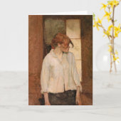 トゥールーズ・ラウトレック – モンルージュ，ローザ・ラ・ルージュ カード (黄色い花)