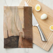 トゥールーズ・ラウトレック – モンルージュ，ローザ・ラ・ルージュ キッチンタオル (四つ折り)