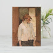 トゥールーズ・ラウトレック – モンルージュ，ローザ・ラ・ルージュ 招待状 (スタンド正面)