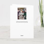 トゥールーズ・ラウトレック – ラグールーArungeに到着 カード (裏面)