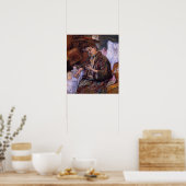 トゥールーズ・ラウトレック – ラトワレットマダムファーブル1891 ポスター (キッチン)