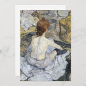 トゥールーズ・ラウトレック – ルーズ/トイレ サンキューカード (正面/裏面)