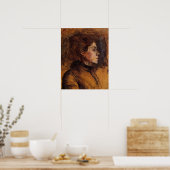 トゥールーズ・ラウトレック – 女性の頭部1899 ポスター (キッチン)