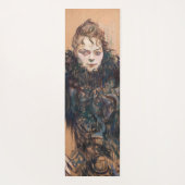 トゥールーズ・ラウトレック – 黒いボアを持つ女性 ヨガマット (裏面)