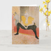 トゥールーズ・ラウトレック – Mademoiselle Cha-u-kao着席 カード (黄色い花)