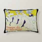 トゥールーズ・ロートレックによるラ・セイン・ド・メレ・エグランティン アクセントクッション (正面)