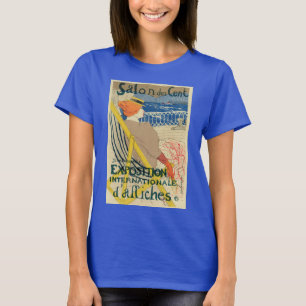 トゥールーズ・ロートレックによる「サロン・デ・セント」 (1892), アール・ヌーヴォー Tシャツ