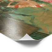 トゥールーズ・ロートレックのムーランルージュで – ポスター (角)