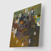 トゥールーズ・ロートレック – アットザルージュ スクエア壁時計 (傾斜)