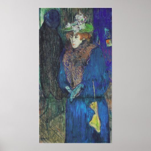 トゥールーズ – ロートレック – アヴリルAt The Rouge 1892 ポスター (正面)