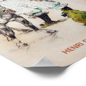 トゥールーズ・ロートレック、サーカスピエロwウホース&モンキー ポスター (角)