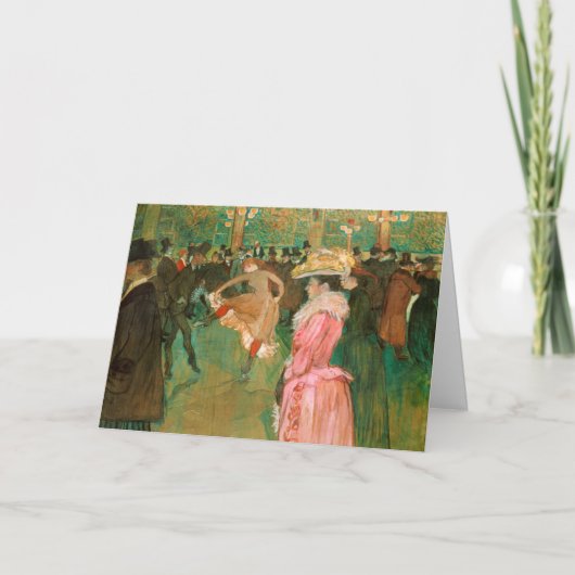 トゥールーズ・ロートレック – ザ・ルージュのダンス カード (正面)