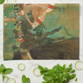 トゥールーズ・ロートレック – ザ・ルージュのダンス キッチンタオル (折り畳み)