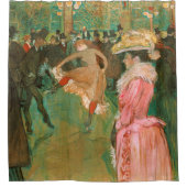 トゥールーズ・ロートレック – ザ・ルージュのダンス シャワーカーテン (正面)