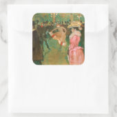 トゥールーズ・ロートレック – ザ・ルージュのダンス スクエアシール (バッグ)