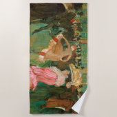 トゥールーズ・ロートレック – ザ・ルージュのダンス ビーチタオル (正面)