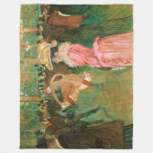 トゥールーズ・ロートレック – ザ・ルージュのダンス フリースブランケット (正面)