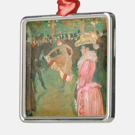 トゥールーズ・ロートレック – ザ・ルージュのダンス メタルオーナメント (左)