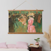 トゥールーズ・ロートレック – ザ・ルージュのダンス 吊り下げ型タペストリー (寝室)