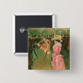 トゥールーズ・ロートレック – ザ・ルージュのダンス 缶バッジ (正面&裏面)