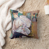 トゥールーズ – ロートレック – ジェーンアヴリル踊り クッション (ブランケット)