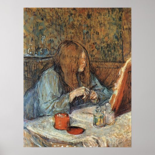 トゥールーズ・ロートレック – ドレスシンのマダム・ポープル… ポスター (正面)