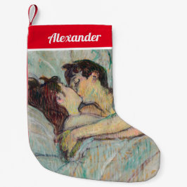 トゥールーズ＝ロートレック - ベッドの中で、キス スモールクリスマスストッキング