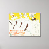 トゥールーズ・ロートレック、マドモワゼル・エグランティン劇団 キャンバスプリント (正面)