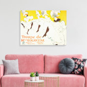 トゥールーズ・ロートレック、マドモワゼル・エグランティン劇団 キャンバスプリント (インサイチュ (リビング))