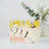 トゥールーズ・ロートレック、マドモワゼル・エグランティン劇団 ポストカード (スタンド正面)