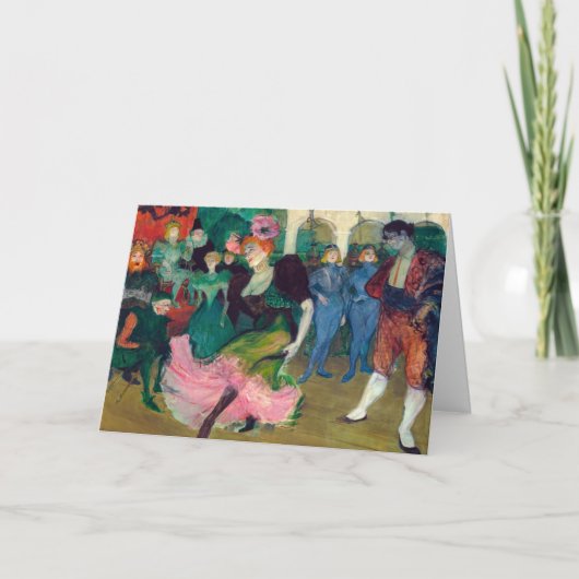 トゥールーズ・ロートレック – マルセレ貸し手，踊りボレロ カード (正面)