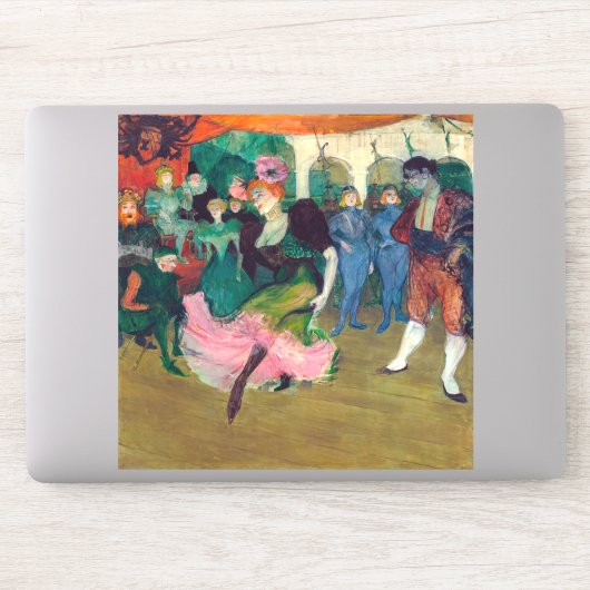 トゥールーズ・ロートレック – マルセレ貸し手，踊りボレロ シール (コンピューター)