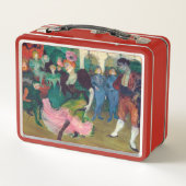 トゥールーズ・ロートレック – マルセレ貸し手，踊りボレロ メタルランチボックス (裏面)