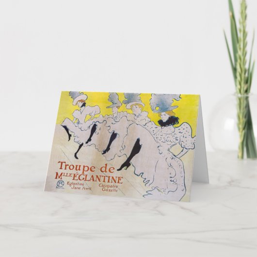 トゥールーズ・ロートレック – ムル・エグランティン劇団 カード (正面)