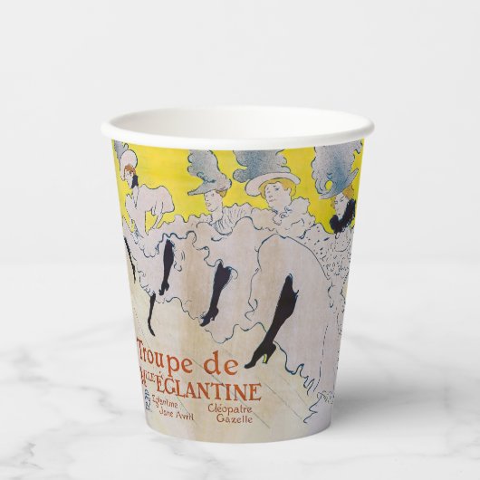 トゥールーズ・ロートレック – ムル・エグランティン劇団 紙コップ (正面)