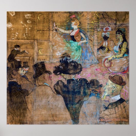 トゥールーズ・ロートレック – モリッシュ・ダンス/アルメース ポスター (正面)