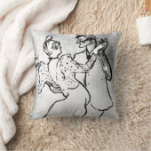 トゥールーズ・ロートレック:ワルツ州ラグールーとバレンティン クッション (ブランケット)