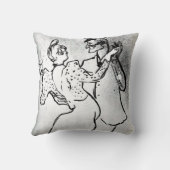 トゥールーズ・ロートレック:ワルツ州ラグールーとバレンティン クッション (裏面)