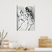 トゥールーズ・ロートレック:ワルツ州ラグールーとバレンティン ポスター (キッチン)