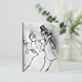 トゥールーズ・ロートレック:ワルツ州ラグールーとバレンティン ポストカード (スタンド正面)