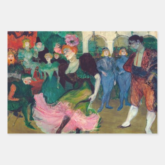 トゥールーズ・ロートレック - 名作セレクション ラッピングペーパーシート (正面)